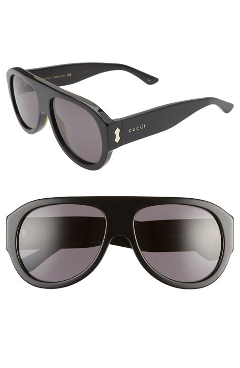 gucci 58mm flat top sunglasses|gucci transparent sunglasses.